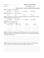 DE THI MON TOAN CUOI  NAM LOP 3