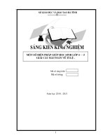 mot so KN giup hoc sinh K4,5 giai tot bai tap ve ti le