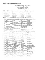 DE THI THU AV HAY NAM 20111