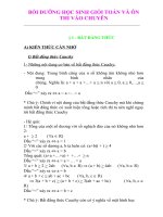 BỒI DƯỠNG HỌC SINH GIỎI TOÁN LỚP 10 VÀ ÔN THI VÀO CHUYÊN