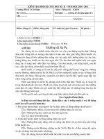 Đề thi cuối HKII: TV-T-KH-LS-ĐL- lớp 4