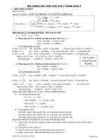 ĐỀ CƯƠNG ÔN TẬP HOÁ 9 HK1