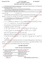 OTTN CHẤT LƯỢNG CAO CHƯƠNG I (LT + BT)