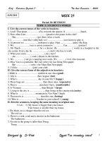 TỰ CHỌN ANH VĂN 7 K II