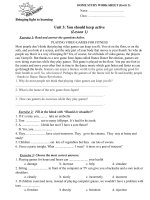 Bài tập tiếng anh Sách Got it 3 Unit 3