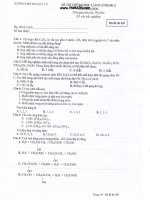 Đề thi thử Hóa năm 2011