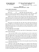 Báo cáo tình hình tôn giáo