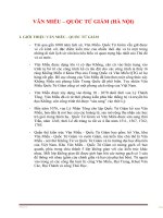 QUẢN LÝ DI SẢN KIẾN TRÚC VĂN MIẾU – QUỐC TỬ GIÁM