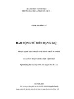 Dao động tử biến dạng R(Q luận văn thạc sĩ vật lý lý thuyết