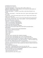 Lí thuyết cần nhớ trước khi đi thi