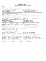 ĐỀ + ĐÁP ÁN THI HKII HÓA 9