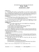 ĐỀ THI HSG HÓA 8+ HƯỚNG DẪN GIẢI