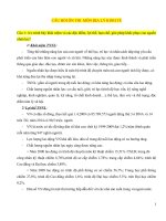 Câu hỏi ôn thi  môn địa lý kinh tế