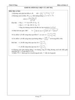 điểm đặc biệt của đồ thị hàm số ôn thi đại học