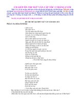 bộ đề và đáp án chi tiết giúp ôn cấp tốc môn ngữ văn