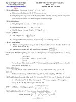 10 đề thi thử tốt nghiệp trung học phổ thông năm 2015