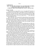 ĐIỀU TRA MỨC ĐỘ VẬN DỤNG CÁC LOẠI TRÒ CHƠI VẬN ĐỘNGTRONG HOẠT ĐỘNG GIÁO DỤC THỂ CHẤTỞ TRƯỜNG THPT NGUYỄN HIỀN DUY XUYÊN – QUẢNG NAM