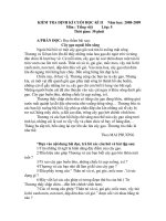 Đề kiểm tra định kì lần 4 môn tiếng Việt