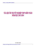 tài liệu ôn thi tốt nghiệp môn toán