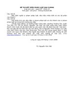 Đề thi môn Pháp luật đại cương