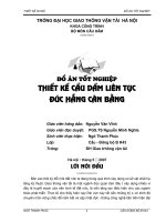 đồ án thiết kế cầu dầm liên tục đúc hẫng cân bằng