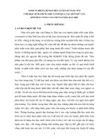 KINH NGHIỆM CHỈ ĐẠO RÈN LUYỆN KĨ NĂNG NÓI CHO HỌC SINH TRUNG HỌC CƠ SỞ QUA CÁC GIỜ NGỮ VĂNGÓP PHẦN NÂNG CAO CHẤT LƯỢNG DẠY HỌC