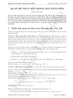 QUAN HỆ TRUY HỒI TRONG BÀI TOÁN ĐẾM