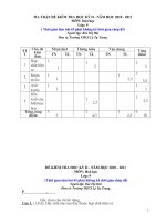 Đề kiểm tra Hóa 8-9 học kì 2