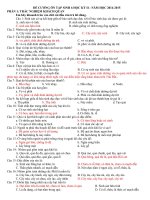 ĐỀ CƯƠNG ÔN TẬP SINH 6 HỌC KỲ II