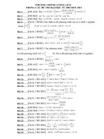 Bài giải chi tiết  lượng giác trong các đề đại học từ 2002-2012