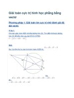 Chuyên đề giải toán cực trị hình học phẳng bằng vectơ