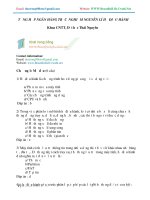 NGÂN HÀNG ĐỀ THI THAM KHÁO NLCHDH