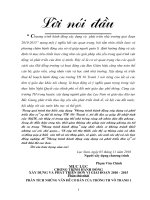 Luận văn phân tích những vấn đề cơ bản của trường TH Vô Tranh 1 trong 03 năm học qua