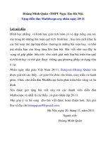 Phương pháp sử dụng tâm tỉ cự giải toán quỹ tích hình học