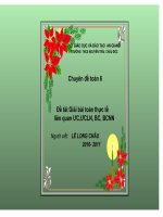 chuyên đề toán 6 đề tài bài toán thực tế liên quan ưc,uwcln,bcnn