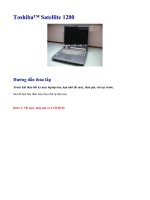 Hướng dẫn tháo lắp laptop Toshiba™ Satellite 1200