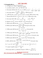 bài tập hệ thức lượng trong tam giác