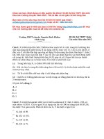 50 đề thi thử THPT môn Hóa trường chuyên 2015 - Có lời giải chi tiết (file word)