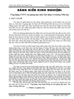 Ứng dụng CNTT vào giảng dạy môn Âm nhạc ở trường Tiểu học