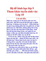 4 bài hình hay và khó của lớp 9
