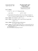 Bộ đề thi HSG toán 7 có đáp án