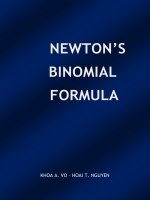 Lịch sử hình thành công thức Nhị Thức Newton