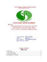 TÍCH HỢP NỘI DUNG GIÁO DỤC BẢO VỆ MÔI TRƯỜNG VÀO DẠY HỌC MÔN VẬT LÝ LỚP 12 CHƯƠNG TRÌNH CƠ BẢN