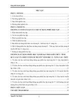 Phương pháp thiết kế và cách thức tổ chức cho học sinh hoạt động để lĩnh hội kiến thức thông qua phiếu học tập  trong quá trình dạy chương II: “Tính quy luật của hiện tượng di truyền