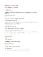 Bài tập điện li trong đề thi đại học từ 2007 đến 2014