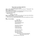 BỘ ĐỀ TỔNG HỢP HAY- CÓ ĐÁP ÁN