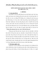 NHỮNG BIỆN PHÁP GIÁO DỤC HỌC SINH CÁ BIỆT ĐẠT HIỆU QUẢ CAO