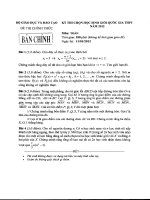 Đề thi học sinh giỏi Toán quốc gia năm 2012