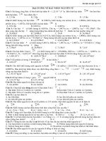 Bài tập vật lí hạt nhân có đáp án