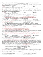 Tổng hợp đề thi đại học, cao đăngcó đáp án từ 2007 -2014 môn hóa học